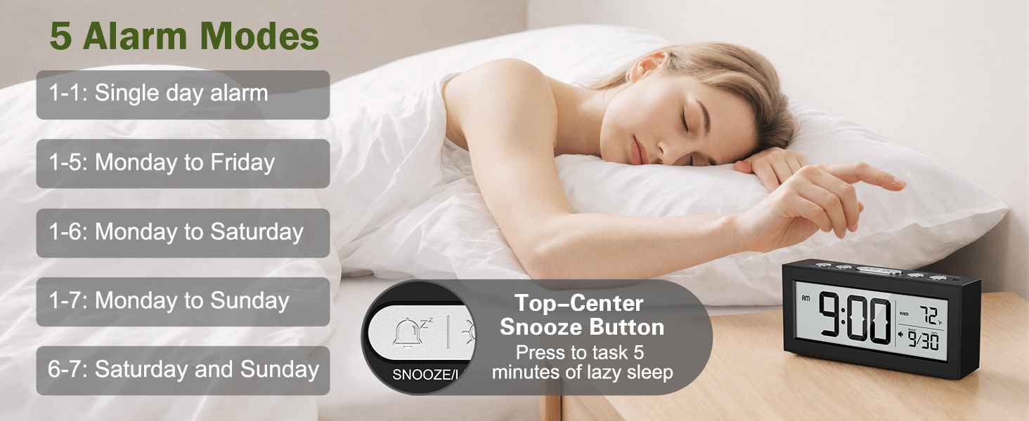 alarm clocks for bedrooms