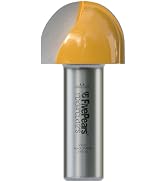Fivepears Core Box Router Bit with 1/2 inch Shank 1 inch Cutting Diameter 3/4 Cutting Length for ...