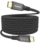 USB C Monitor Cable 25ft, 4K@60Hz Video Display Extra Long USBC 3.2 gen 2 Cord, 100W Fast Chargin...