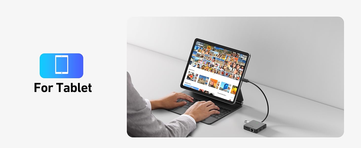 BENFEI USB C HUB 6in1 with HDMI(4K@60Hz), 100Mbps Ethernet, 100W PD, 1*USB 3.2 &amp; 2*USB 2.0
