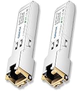 [2 Pack]1.25/2.5/5/10G SFP+ to RJ45 Transceiver, Copper SFP+ Module, Cat.6a/7, up to 30m, for Cis...