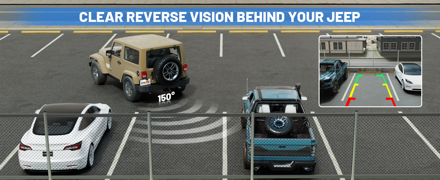 Excellent Performance Rear View Camera jeep jk 