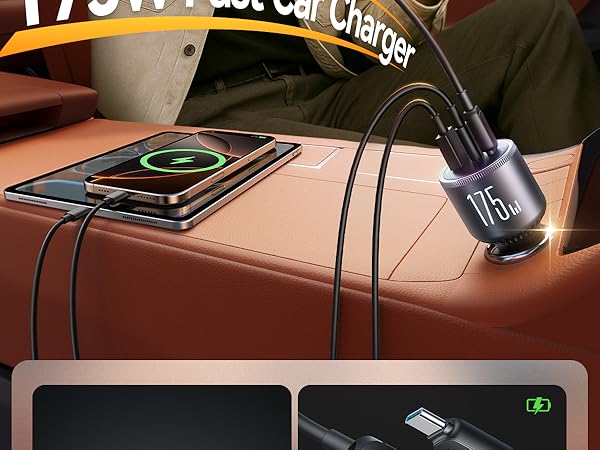 usb c car charger usbc car charger for iphone 16 car charger usb c fast charge cargador para carro