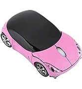 ASHATA Wireless Mouse, 2.4G Sport Car Shaped Mouse Bluetooth Optical Mouse with USB Receiver,Port...