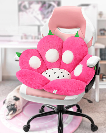 dragon fruit chair cushion