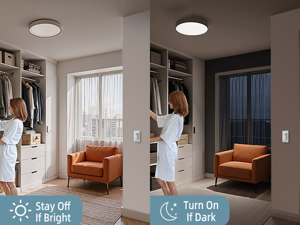 light sensitivity switch