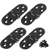 4 Pcs Zinc Alloy Folding Hinges|180 Degree Butt Hinge for Sewing Machine Table Flip Top/Cabinets ...
