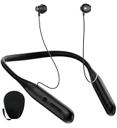 ZXQ Wireless Bluetooth Neckband Headphones 100 Hours Long Playtime,Around The Neck Bluetooth Earb...