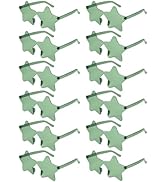 NACHLYNN 12 Pcs Rimless Star Shaped Sunglasses Green Transparent Sunglasses Pentagram Glasses for...