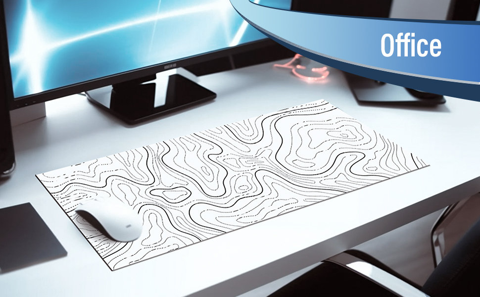 white mouse pad for office use