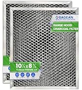 Range Hood Filter Replacement 10.5" x 8.8" for 41F 97007696 Broan Charcoal Grease Filter Combo - ...