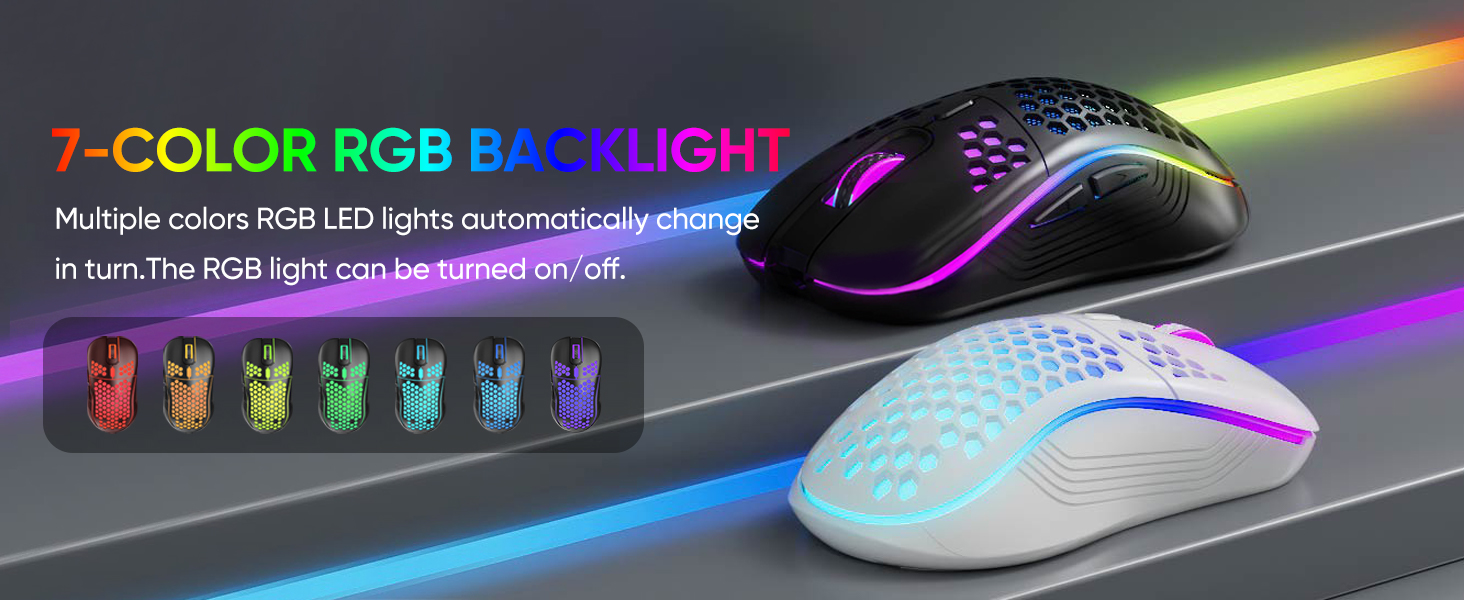 Wireless Gaming Mouse Honeycomb