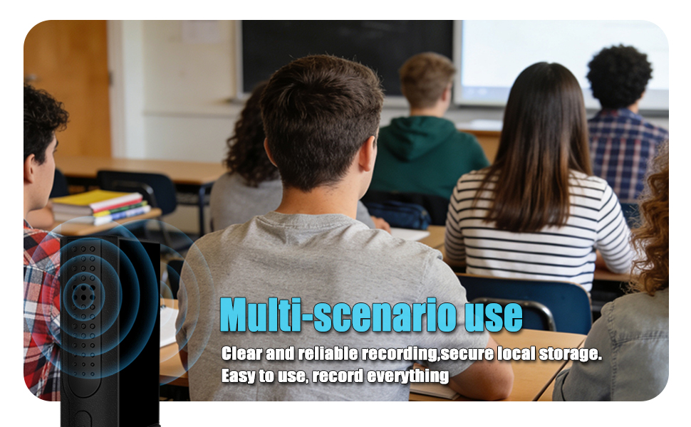 Multi scenario application, clear recording