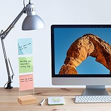 Lxmxgk 2 Pcs Monitor Memo Board