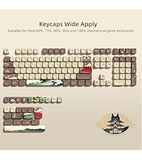 Womier Double Shot PBT Keycaps Set 138 Keys, Cherry Profile Custom Keycaps 60 65 75 100 Percent for ...