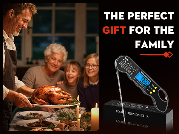 TRAUSI Instant Read Meat Thermometer