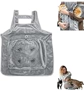 Cat Apron Carrier with 4 Paw Holes - Adjustable Cat Sling for Sleeping &amp; Nail Cutting