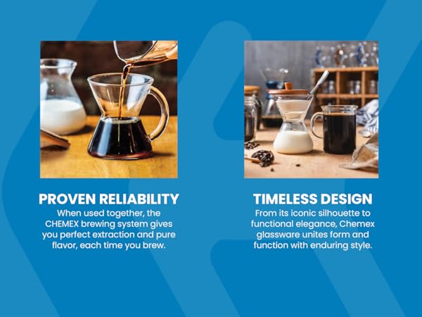 chemex coffee maker pour over brewer filters carafe glass kettle reusable classic drip coffee