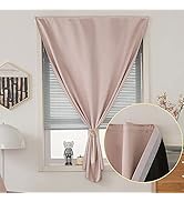 Jilron Autohesion Curtains for Windows,Bedroom Blackout Curtains for - Thermal Lnsulated Kitchen ...
