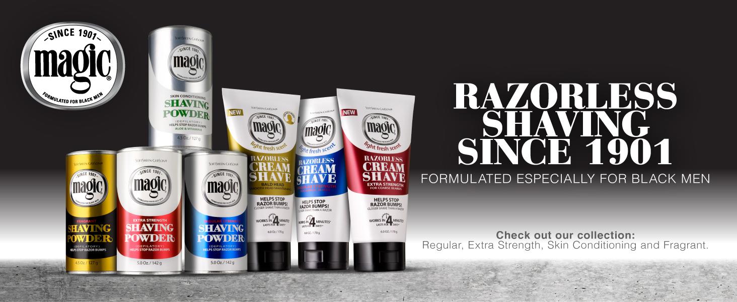 magic family, magic shave, razorless shaving, for the face, shaving, shave cream, shaving cream