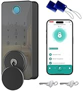 Keyless Entry Door Lock, Fingerprint Door Lock, Smart Door Lock with Keypad, Auto &amp; One Touch Loc...