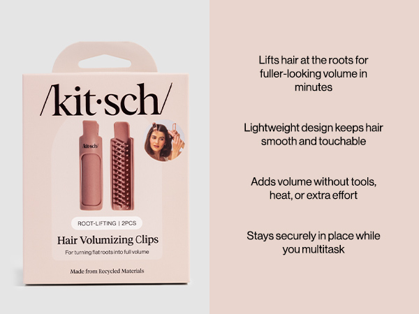 Kitsch Hair Volume Clips - Lightweight Root Lifting Volume Hair Clips