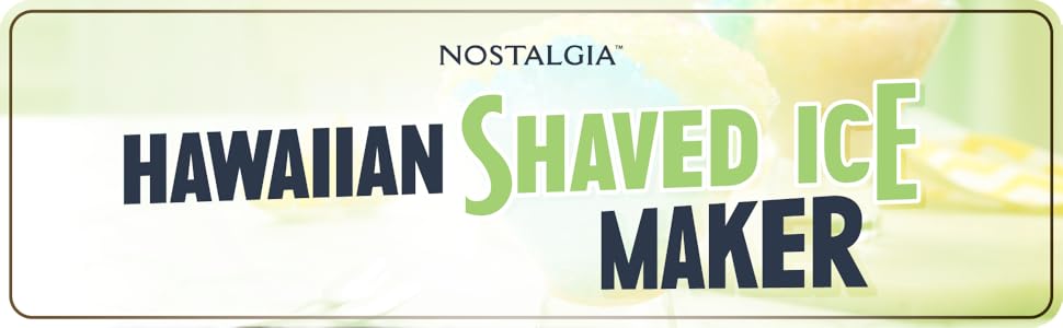 Hawaiian Shaved Ice Maker