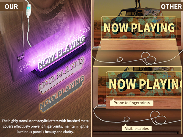 Light Up Vinyl Record Display Stand