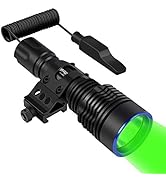 ULTRAFIRE Tactical Flashlight 1585 Yards Ultra Long Distance Green Hunting Flashlight with Picati...