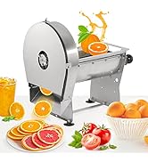 WICHEMI Commercial Vegetable Slicer Electric Cabbage Shredder Machine 2 IN 1 Manual Electric Onio...