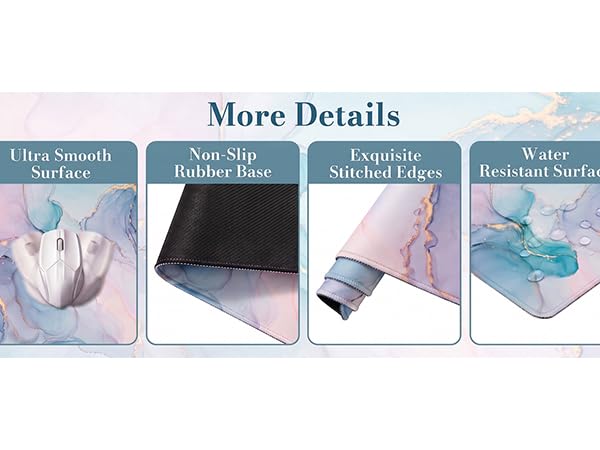 non slip waterproof desk pad and keyboard wrist rest