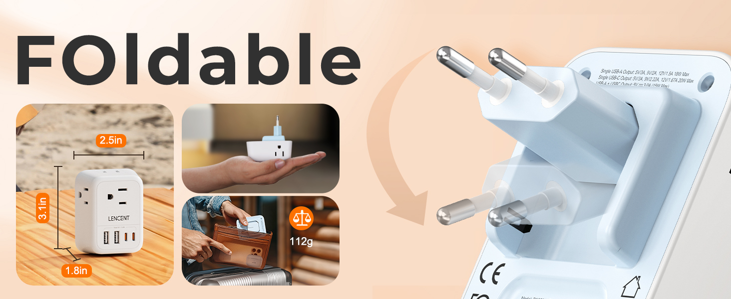European Travel Plug Adapter