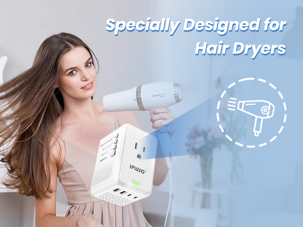 voltage converter for hair dryers