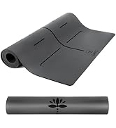 Y O Gayo Eco Balance Yoga Mat with Carry Strap – Superior Grip, Non-Slip, Durable &amp; Lightweight, ...