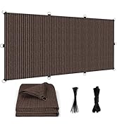 Vocray Sun Shade Cloth 10x30 FT, UV Block Outdoor Patio Shade Cover, Permeable and Tear Fade Resi...