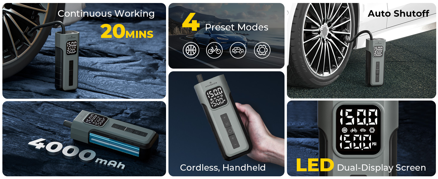 Tire Inflator Portable Air Compressor