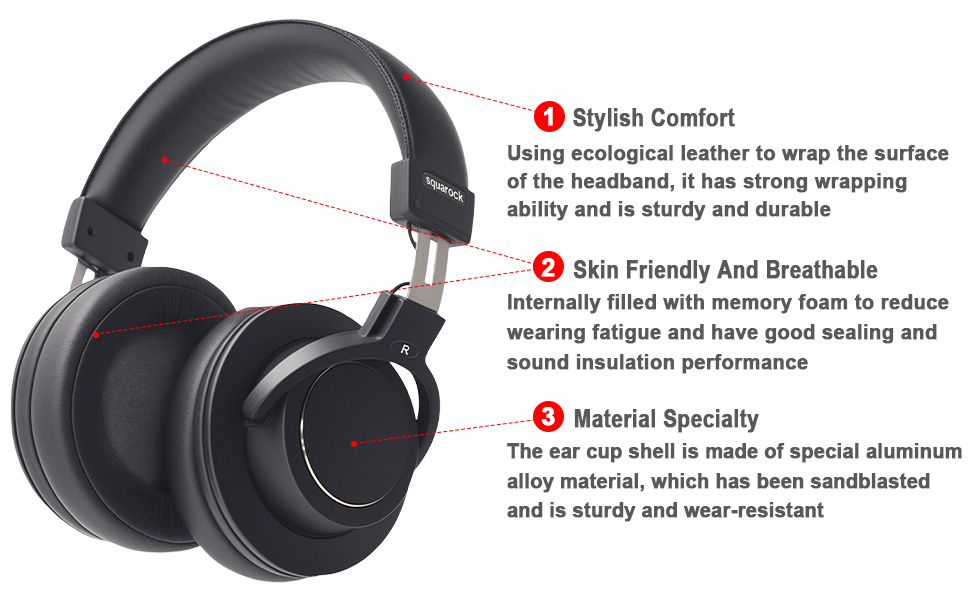 Comfortable and high-quality monitoring headphones