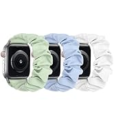 sylacor Scrunchie Bands Compatible with Kids Apple Watch Band, Cute Stretchy Breathable Strap for...
