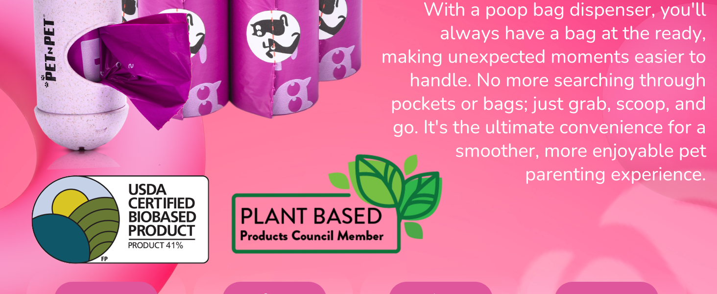 Pet N Pet Dog Poop Bags Rolls, 960 &amp;amp;amp; 288 Count Dog Waste Bags, Lavender Scented