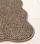 JSEI Scalloped Kitchen Rugs and Mats 2PCS, Kitchen Mats for Floor, Non-Slip Washable Kitchen Runn...