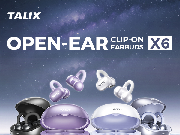 Open Ear Clip-on Earbuds