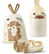 VOK 4 Gallon Trash Bags with Otters Printed, Drawstring Small Garbage Bags, Tear-Resistant &amp; Odor...
