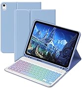 GOKOCO for iPad 10th Keyboard Case 10.9 inch 2022, Blackit Wireless Keyboard Case with Pencil Hol...