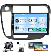2+64GB Realdio Android 15 Car Radio for Honda Civic 1996 1997 1998 1999 2000 2001 Wireless CarPla...