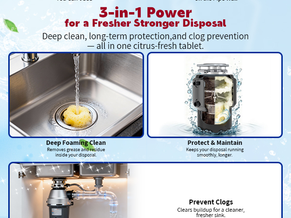 citrus foaming tablets for disposal