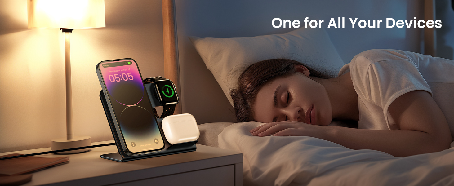 3 in 1 Magnetic Wireless Charging Station