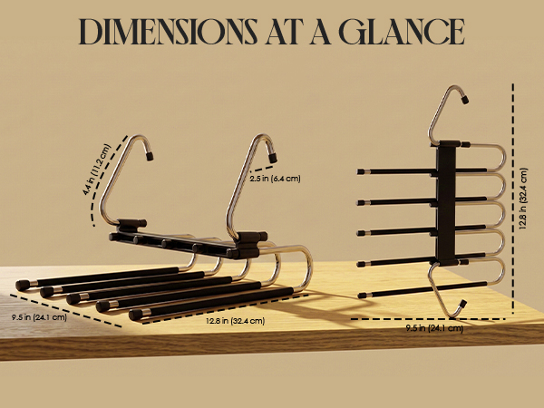 Measurements of Pants Hanger