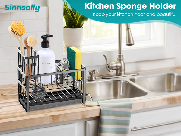 Sponge Holder for Kitchen Sink Caddy