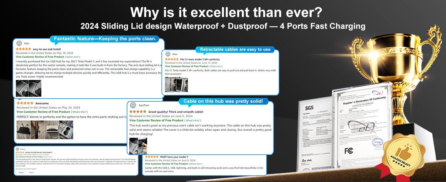 model y usb hub tesla accessories model y tesla model y usb hub