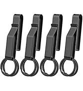 Manesi Duty Belt Key Holder, Belt Key Clip, Stainless Steel Tactical Stealth Belt Loop Key Ring H...